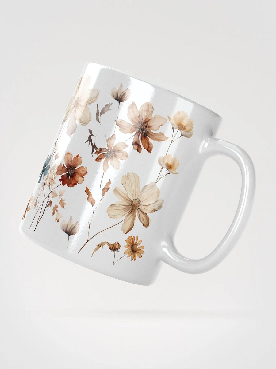 Pressed Wildflowers Boho Aesthetic Ceramic Mug product image (4)