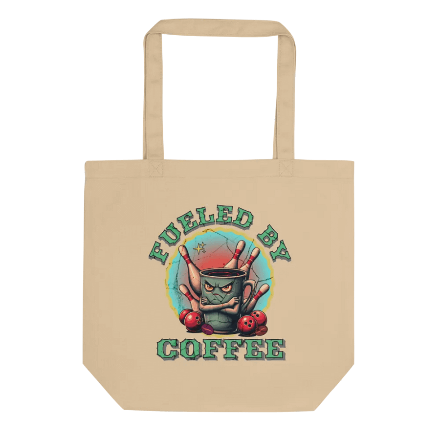 Fueled by Coffee Bowling Tote Bag product image (1)