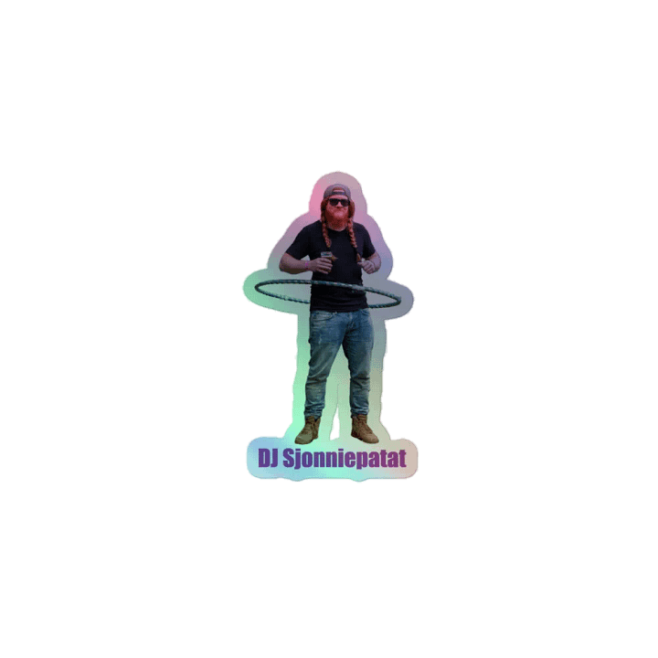 DJ Sjonniepatat Holo Sticker product image (1)