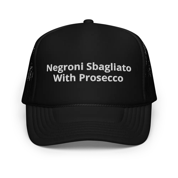 Negroni Sbagliato With Prosecco - Cocktail Embroidered Trucker Cap product image (1)