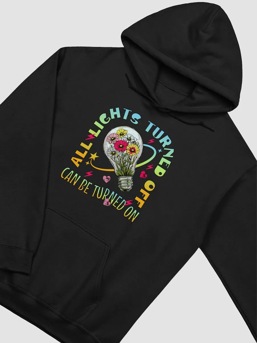All Lights Turned Off Illuminate Floral Lightbulb Hoodie product image (2)