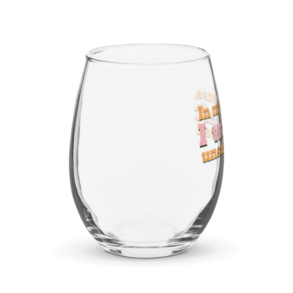In My Defense Wine Glass product image (4)