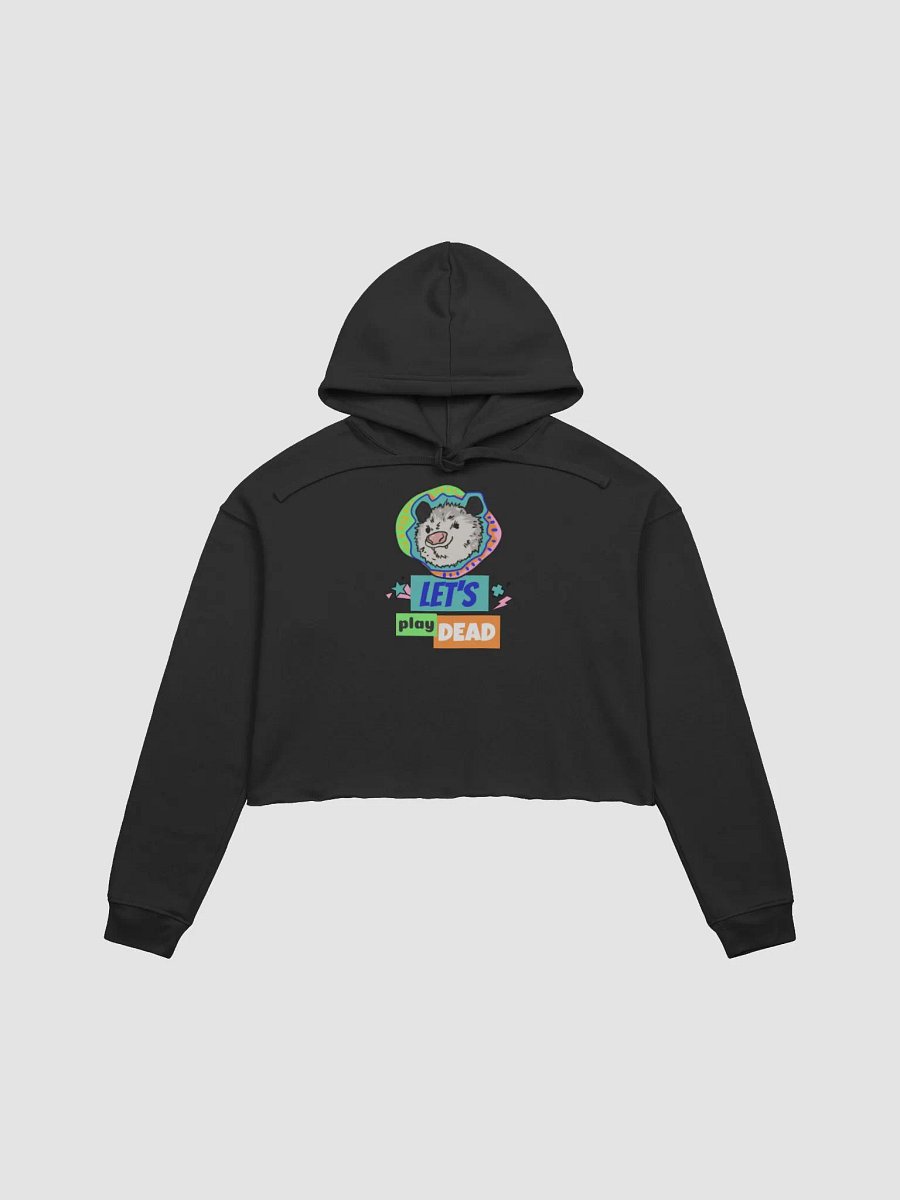 Let's Play Dead fleece crop hoodie product image (2)