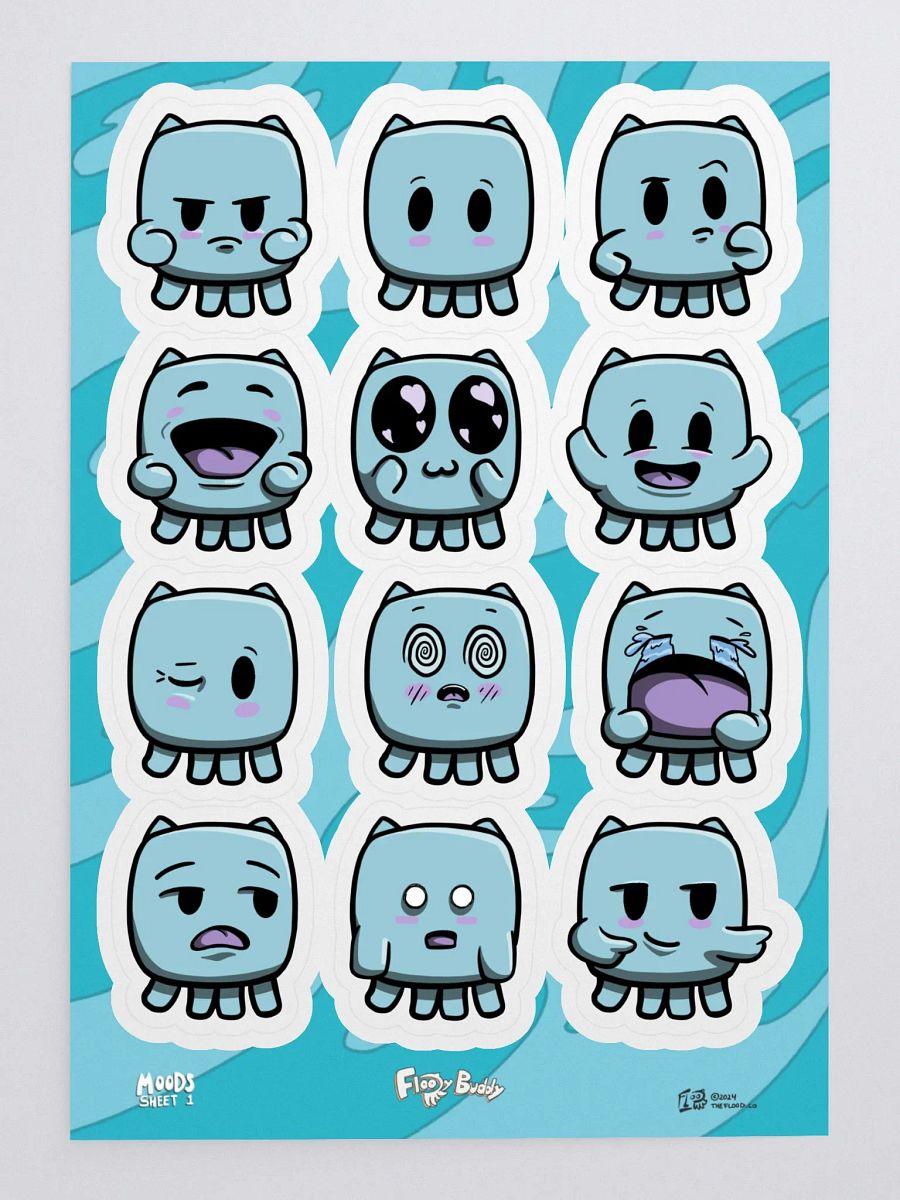 Floody Buddy - Sticker Sheet product image (3)