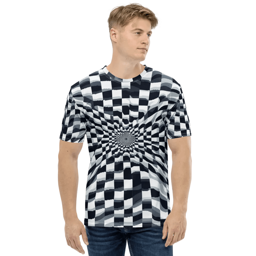 Twisted Monochrome Swirl All-Over T-Shirt product image (1)