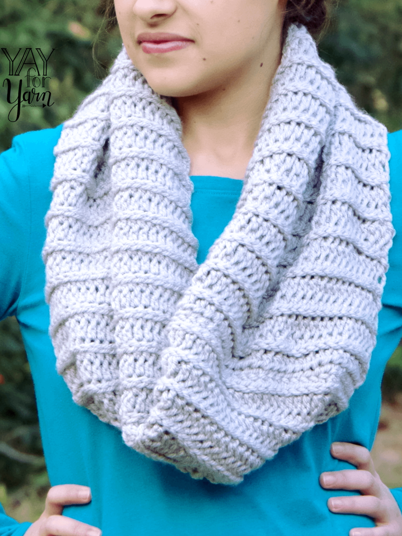 Knit-Look Crochet Cowl - PDF Crochet Pattern & Video Tutorial product image (1)