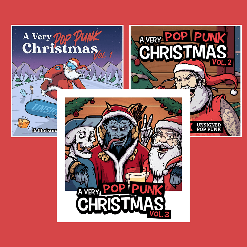 A Very Pop Punk Christmas Vol. 1-3 Compilation CD