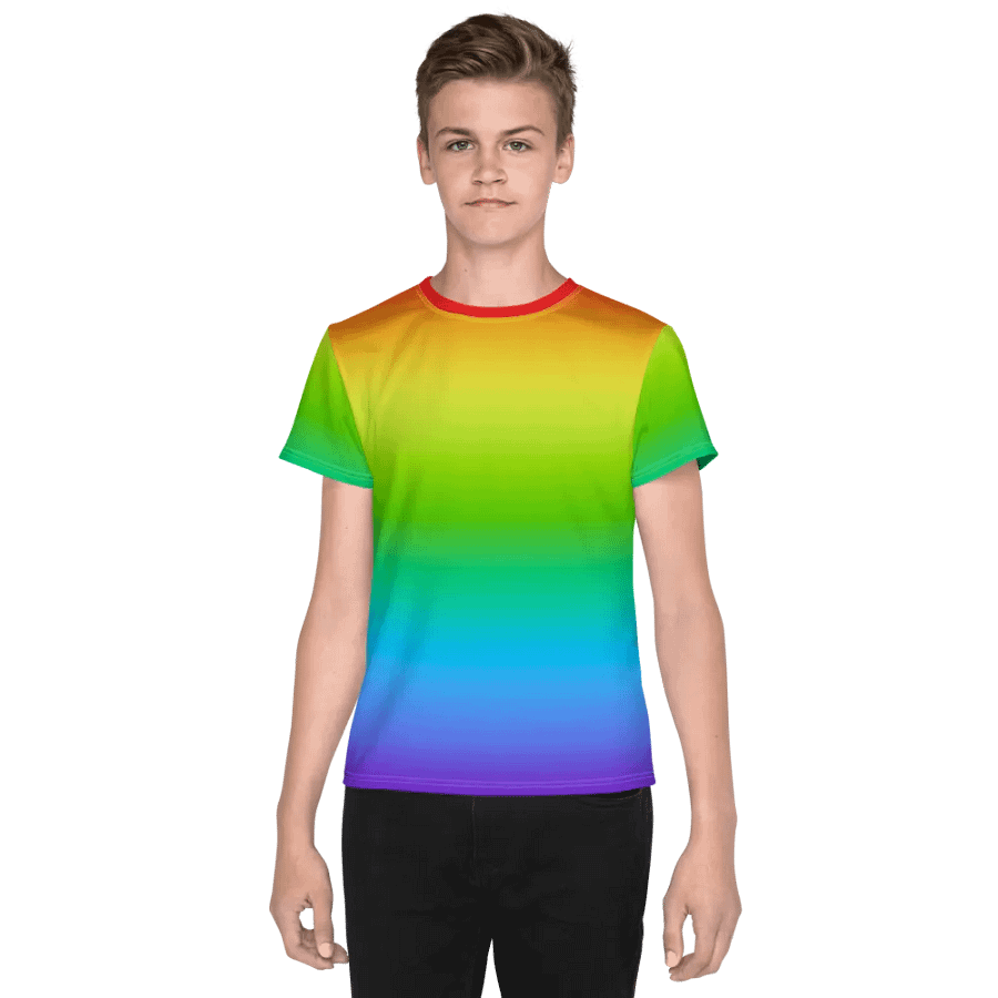 Rainbow Youth Crew Neck T-Shirt product image (1)
