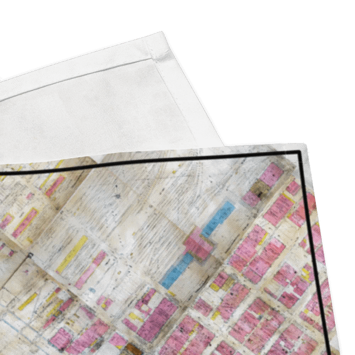Auraria 1928 Map Mosaic Cloth Napkins product image (2)