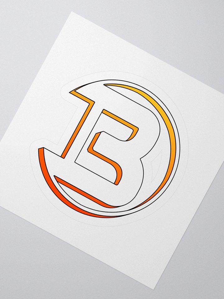 B-Gradient Logo Kiss Cut Stickers product image (6)