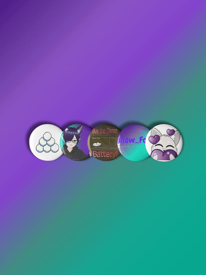 Snow_Foxu Pin Button Set product image (1)