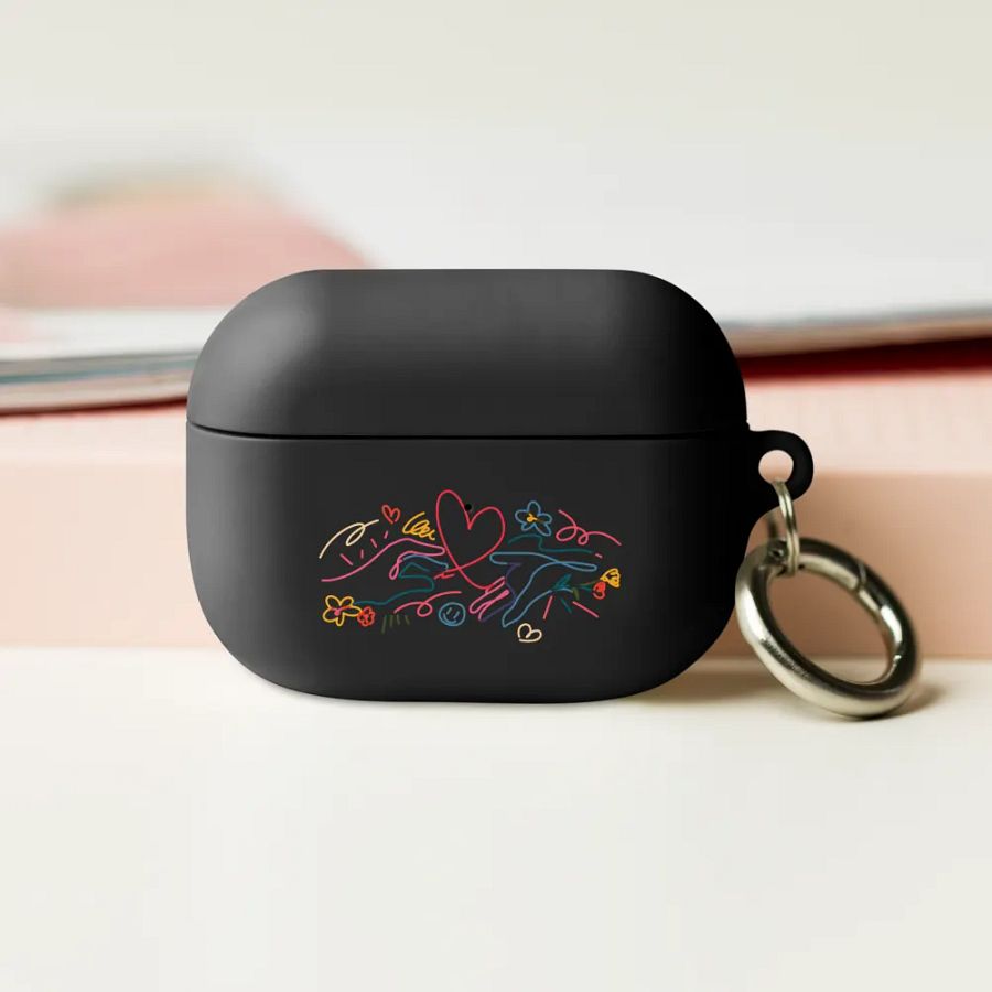 Doodle Heart AirPods Case product image (9)