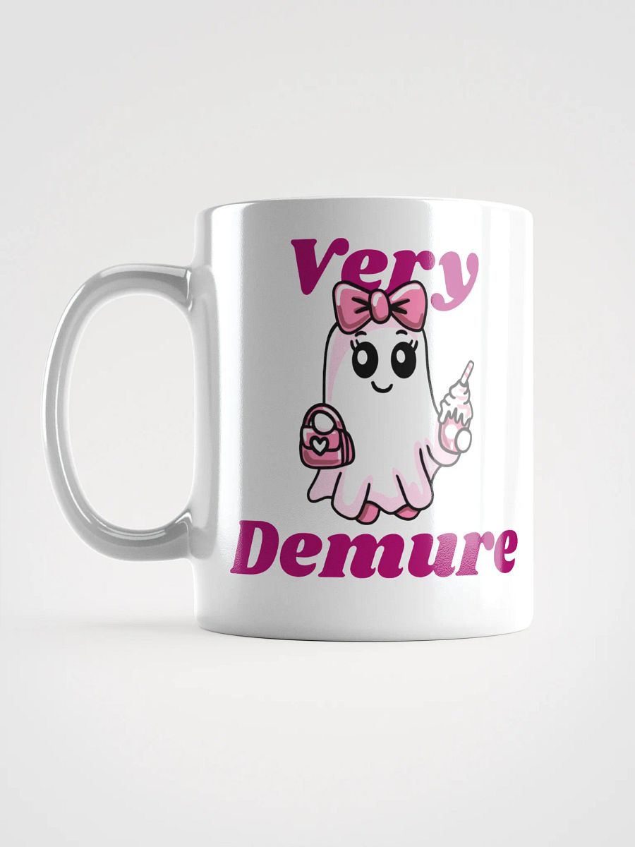 Very Demure Cute Ghost Left Hand Heat-resistant Ceramic Mug product image (2)