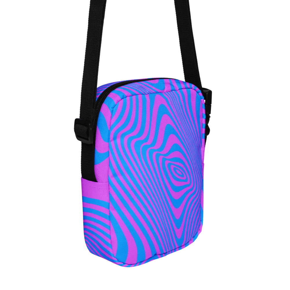 Psychedelic Wave All-Over Crossbody Bag students moms art lovers product image (2)