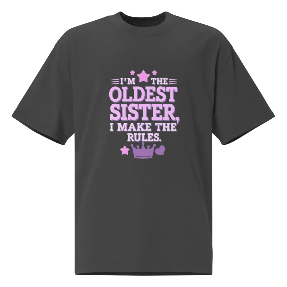 Oldest Sister Rule Maker Oversized Tee product image (1)