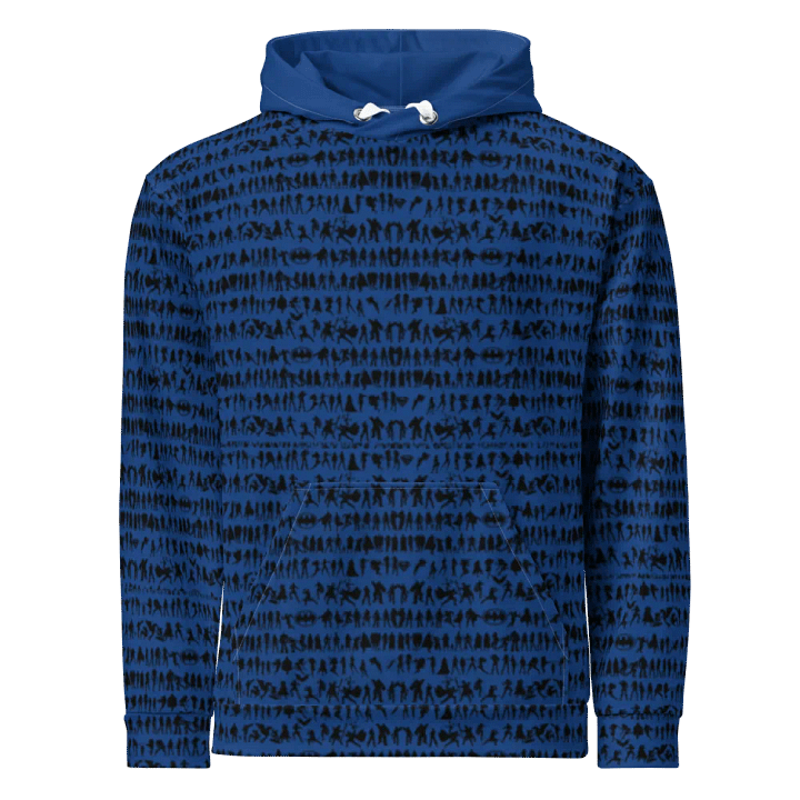 Sups Silhouette Symphony - Dark Cerulean | Unisex Hoodie product image (1)