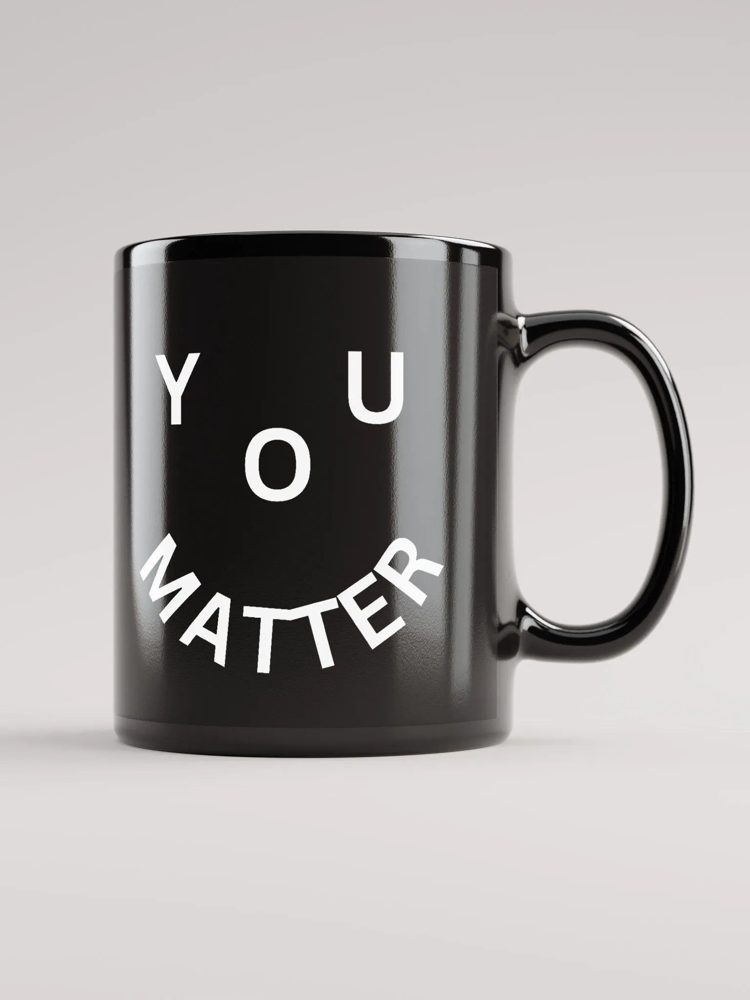 You Matter : - ) Black Mug product image (1)