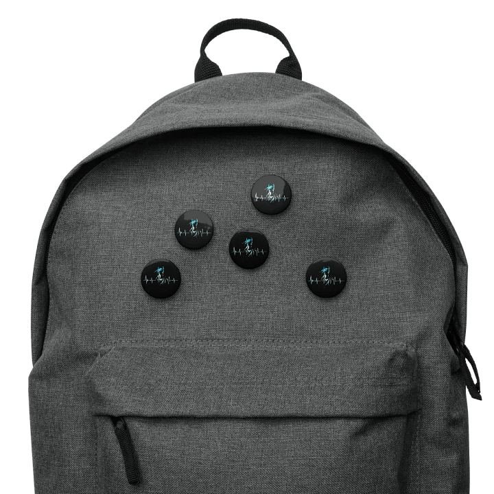 Horse Heartbeat Set of Pin Buttons product image (2)