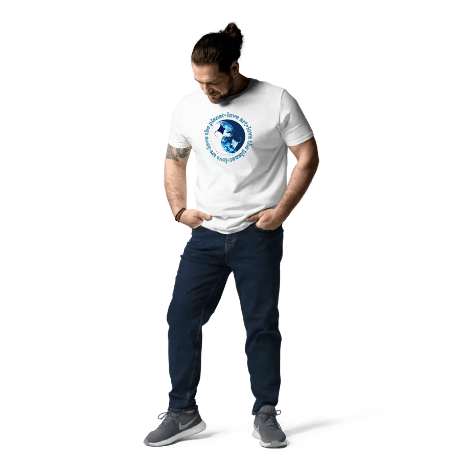 Love Art Love The Planet Organic Cotton Ray T-Shirt product image (340)