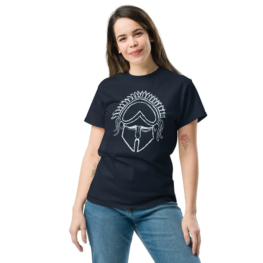 Сorinthian Helmet Ancient Greek Art 4th century BC, Navy T-Shirt product image (5)