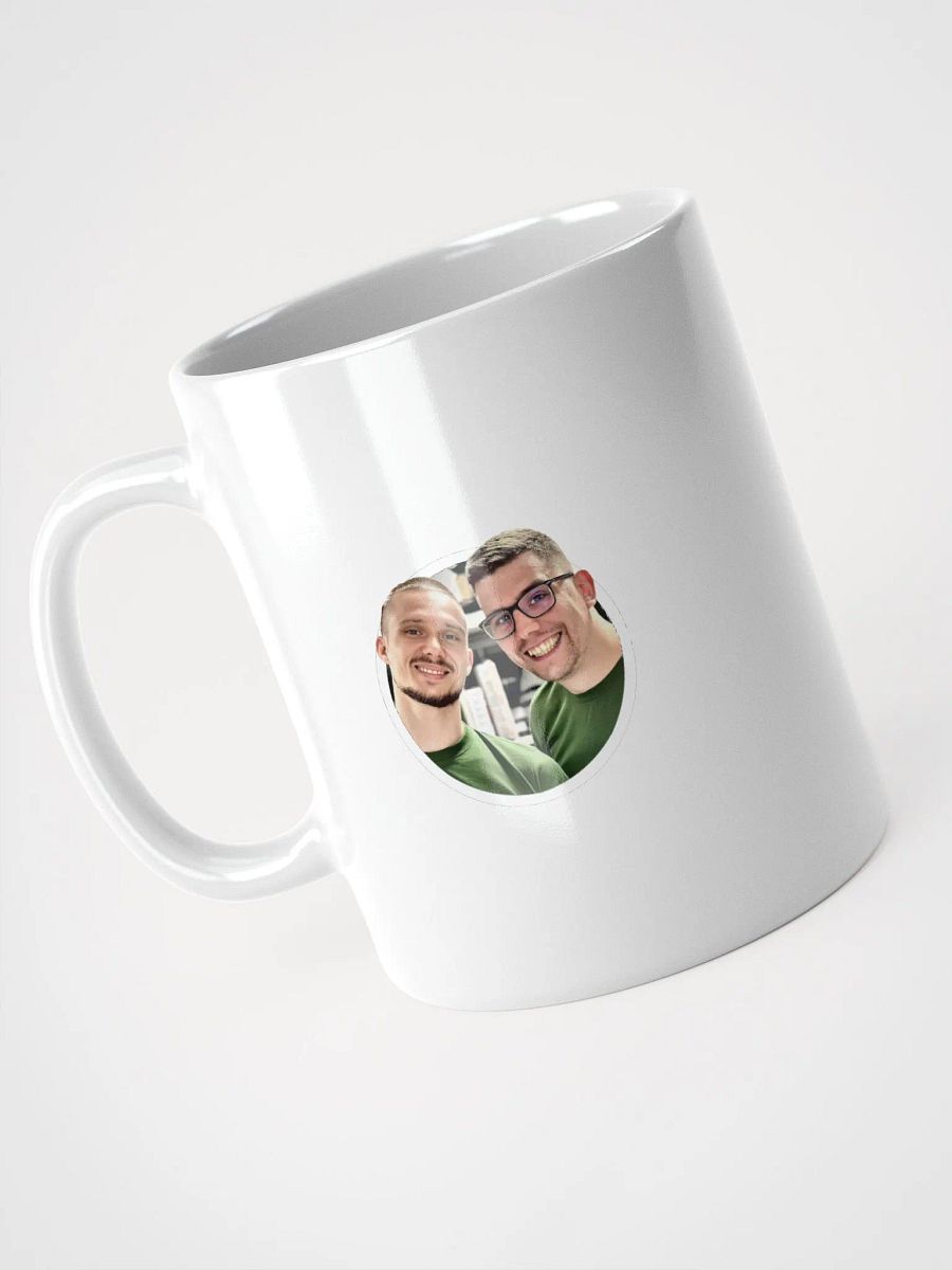 Biały kubek fajny, elegancki z logo. product image (2)