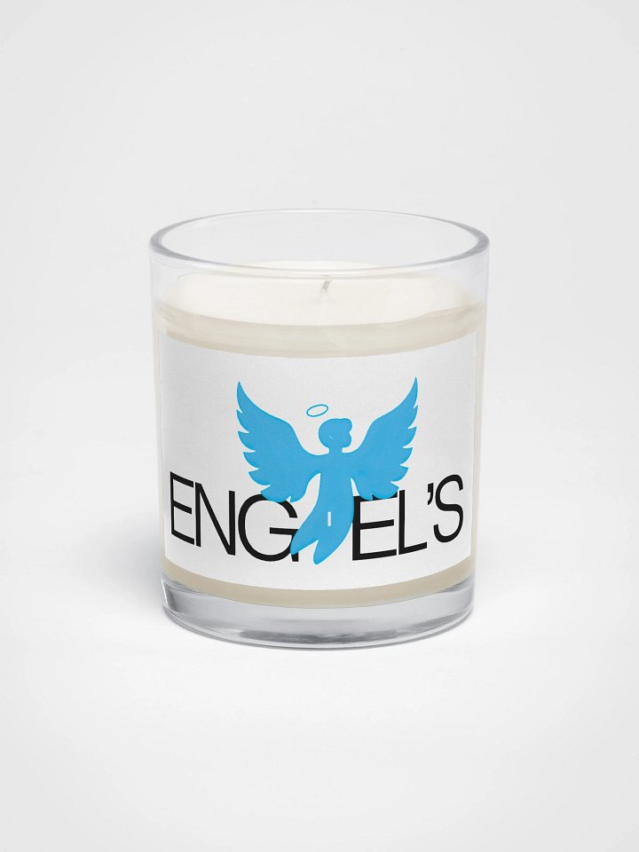 Engel Soy Wax Candle In A Clear Glass Jar product image (1)