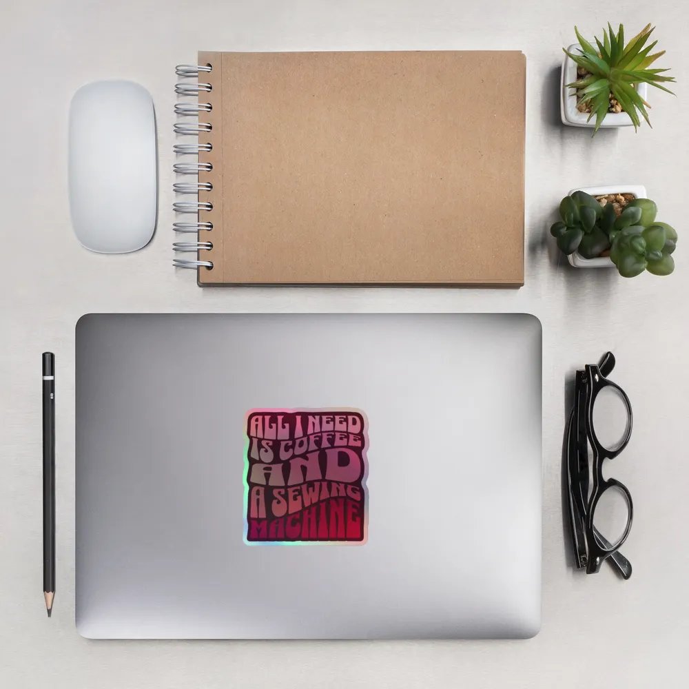 All I Need is Coffee and A Sewing Machine (Sticker) product image (9)