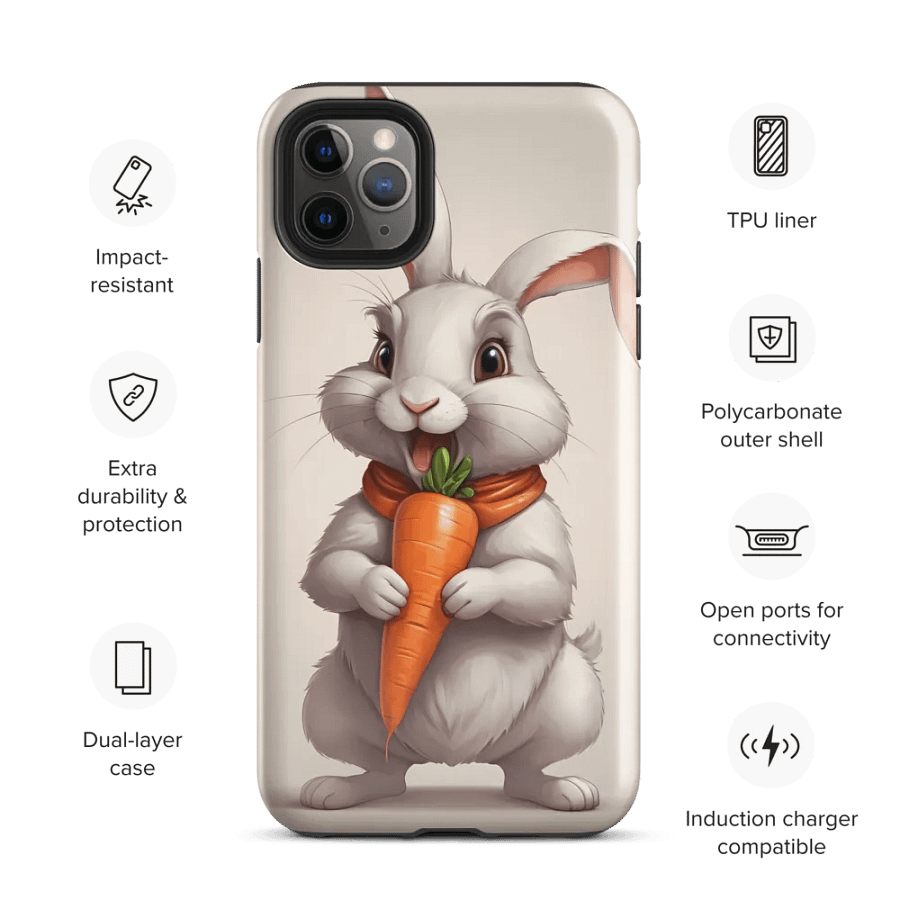 Carrot Loving Bunny iPhone Case product image (35)