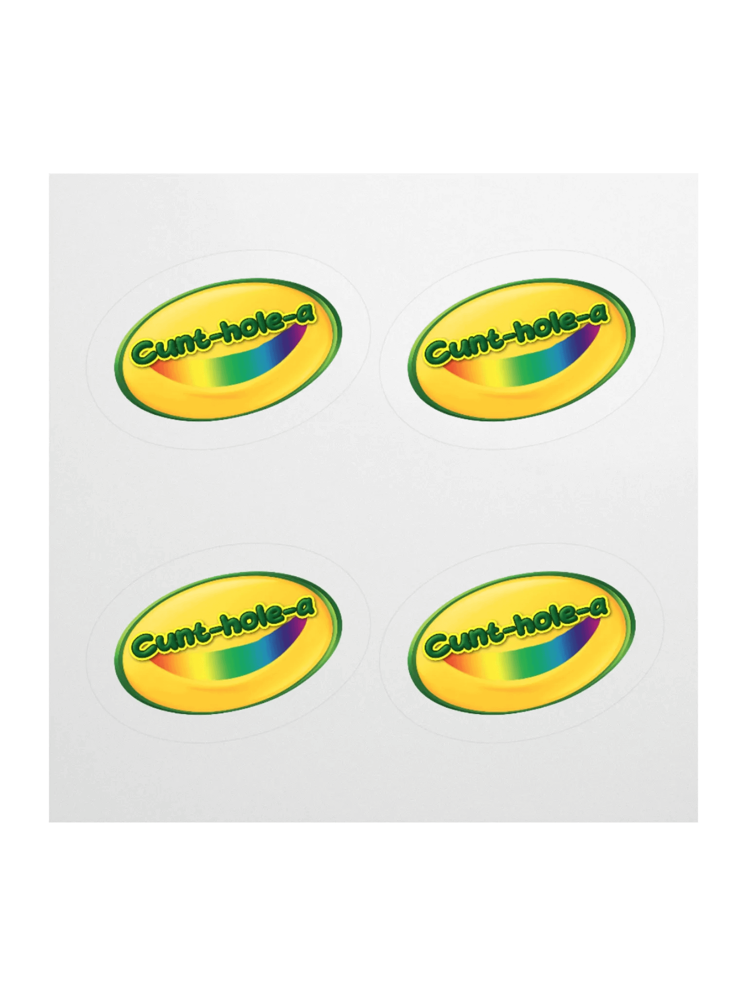 CUNT-HOLE-A STICKERS (4-PACK) product image (1)