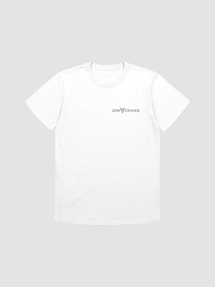 LOW CEILING WHITE T SHIRT [TEXT LOGO] product image (1)