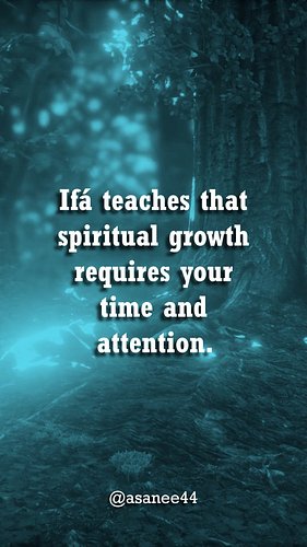 Sometimes life moves so fast you forget the one thing that holds it all together, your spiritual team. Ifá reminds you to pau...
