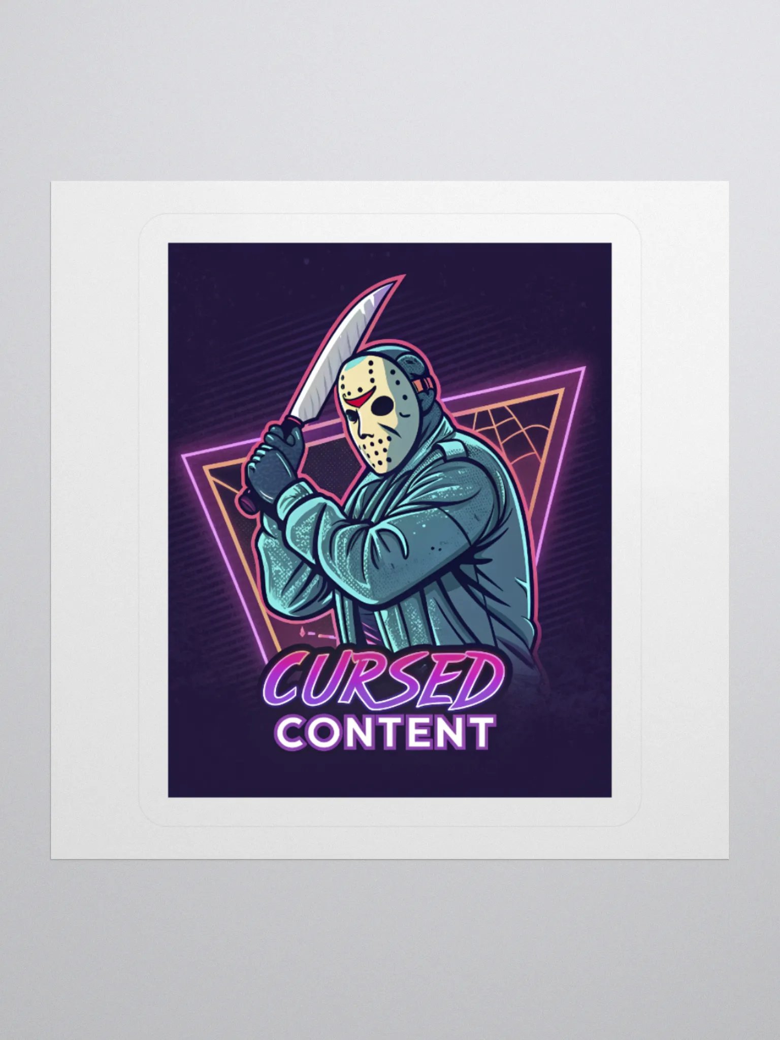 Cursed Content Sticker, Featuring the Shimmer Lake Slasher: Variant #2 product image (1)