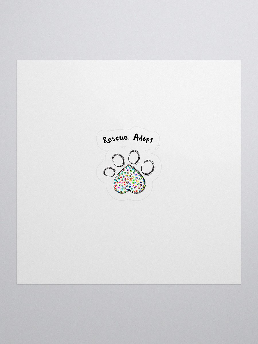 Whimsical Paw Print Kiss Cut Stickers product image (1)
