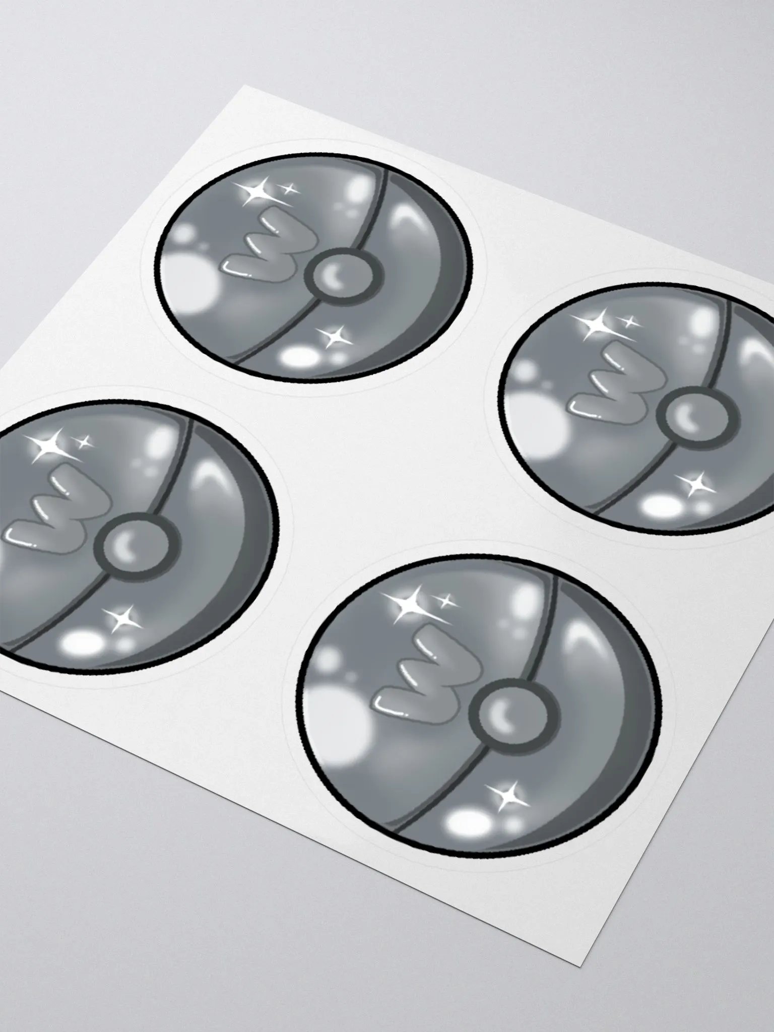4x Silverball Stickers product image (3)