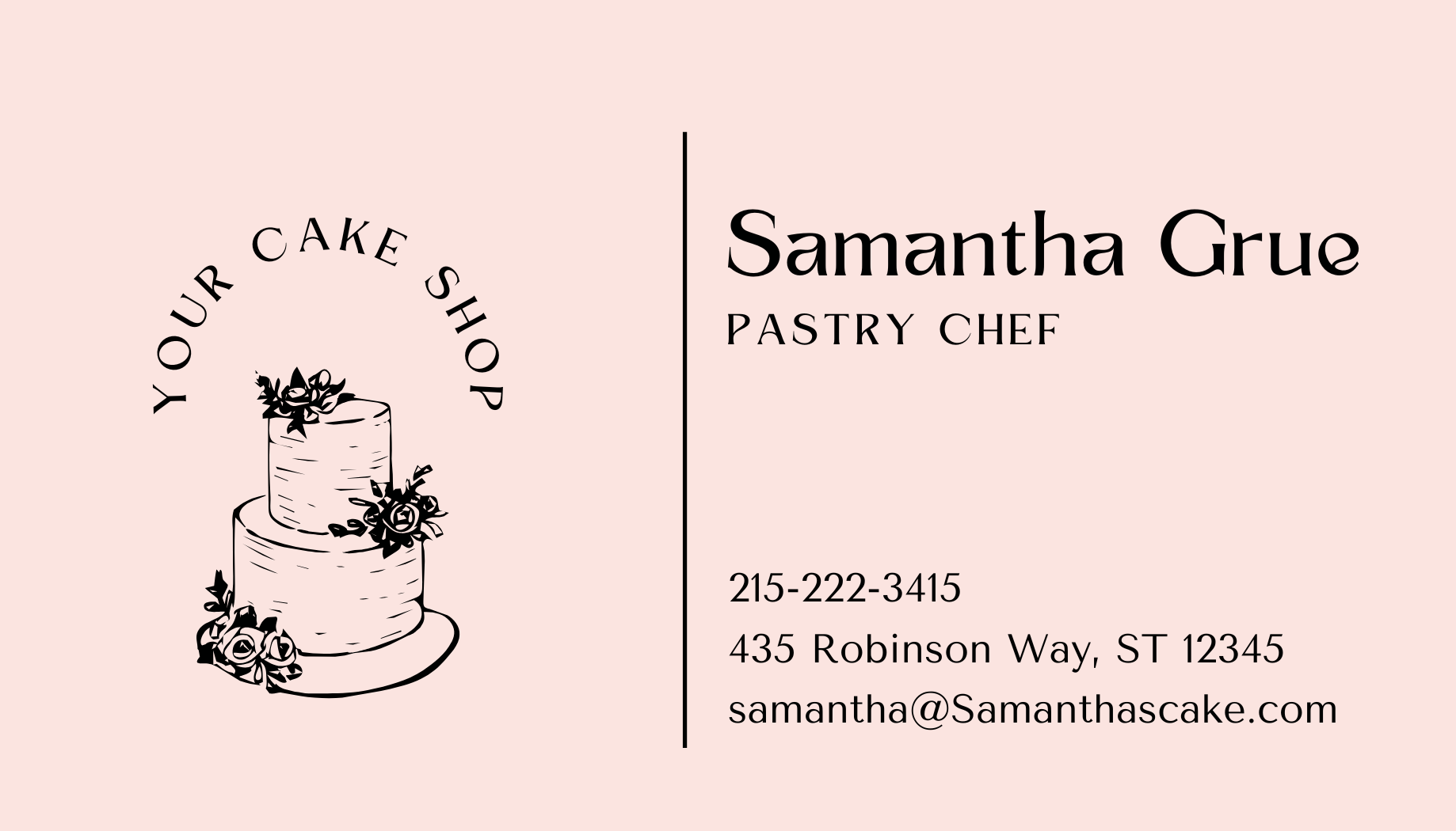 Bakery theme business cards with QR Code and Social icons product image (1)
