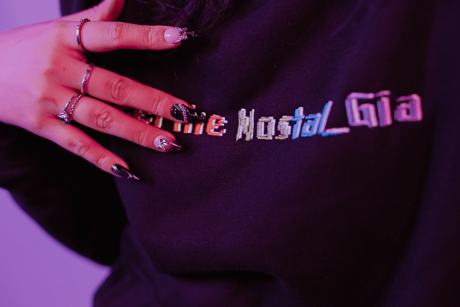 Feel The Nostal_Gia Hoodie [Embroided/Rainbow] product image (5)