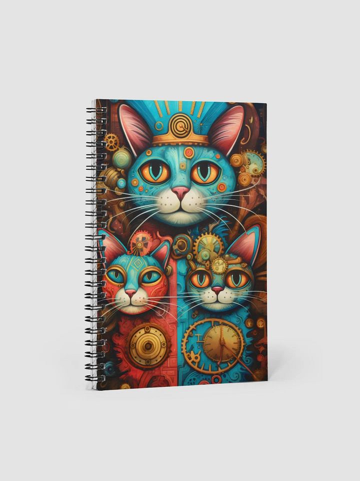 Steampunk Cats Spiral Notebook product image (1)