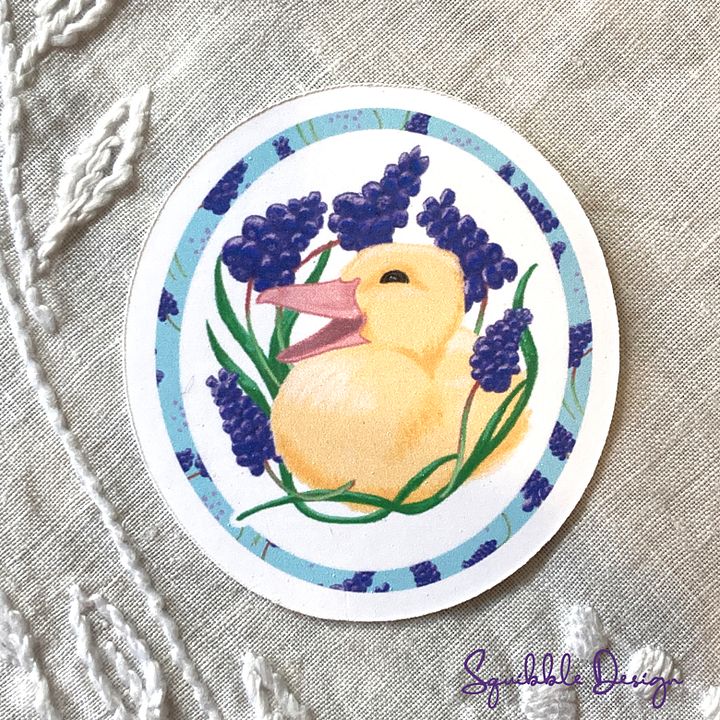 Vinyl Sticker - Spring Duckling product image (1)