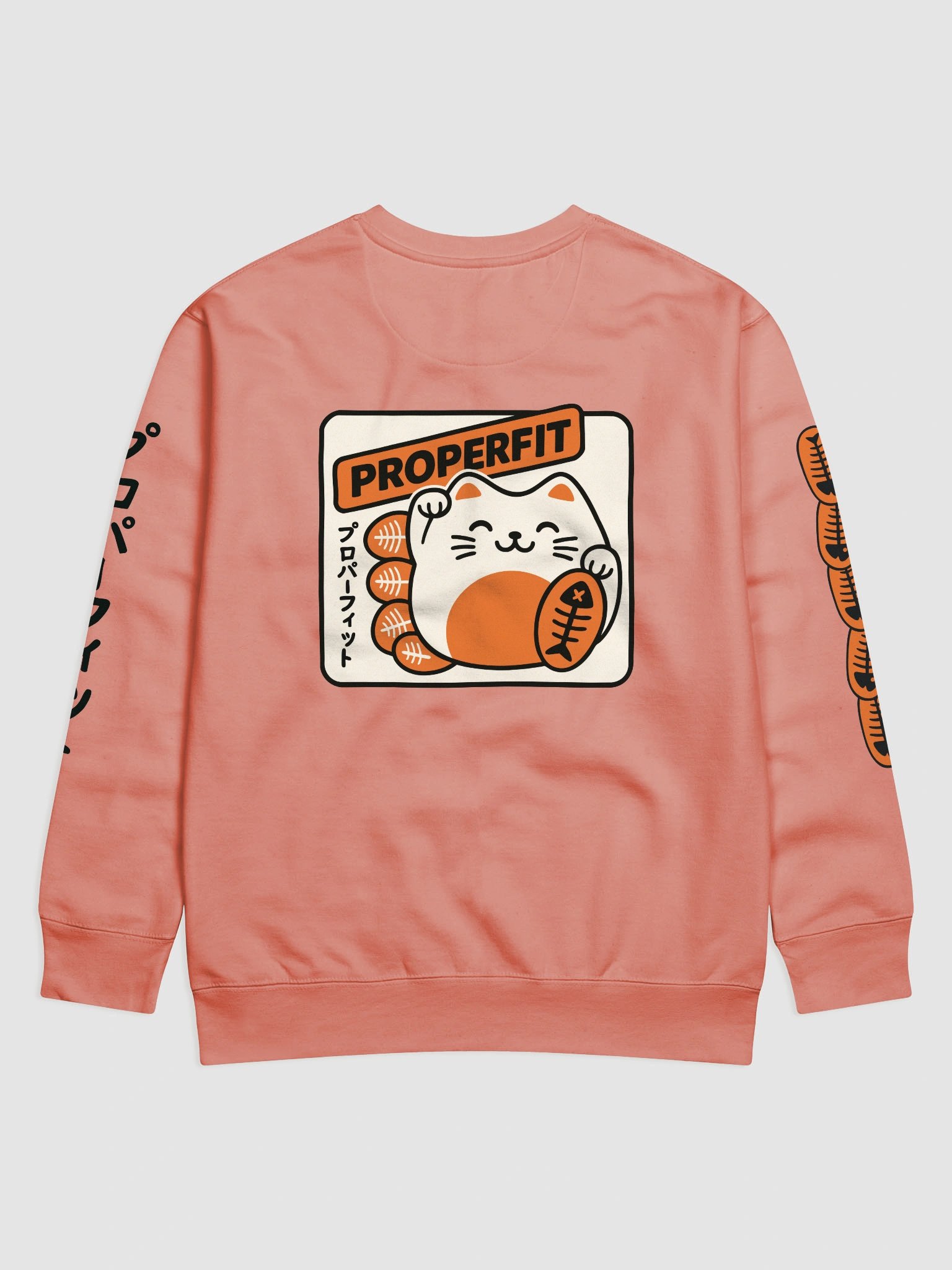 Lucky Cat Fishbone Cotton Heritage Premium Sweatshirt product image (2)