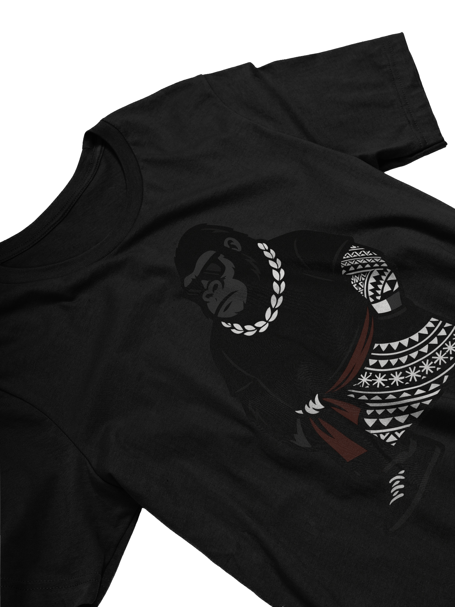 Samoan Gorilla T-Shirt – Urban Tribal Lava Lava Streetwear Design | Polynesian Island Culture Tee by ASP Apparel product image (3)