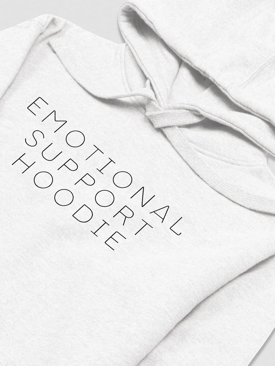 Emotional Support Hoodie (White) product image (3)