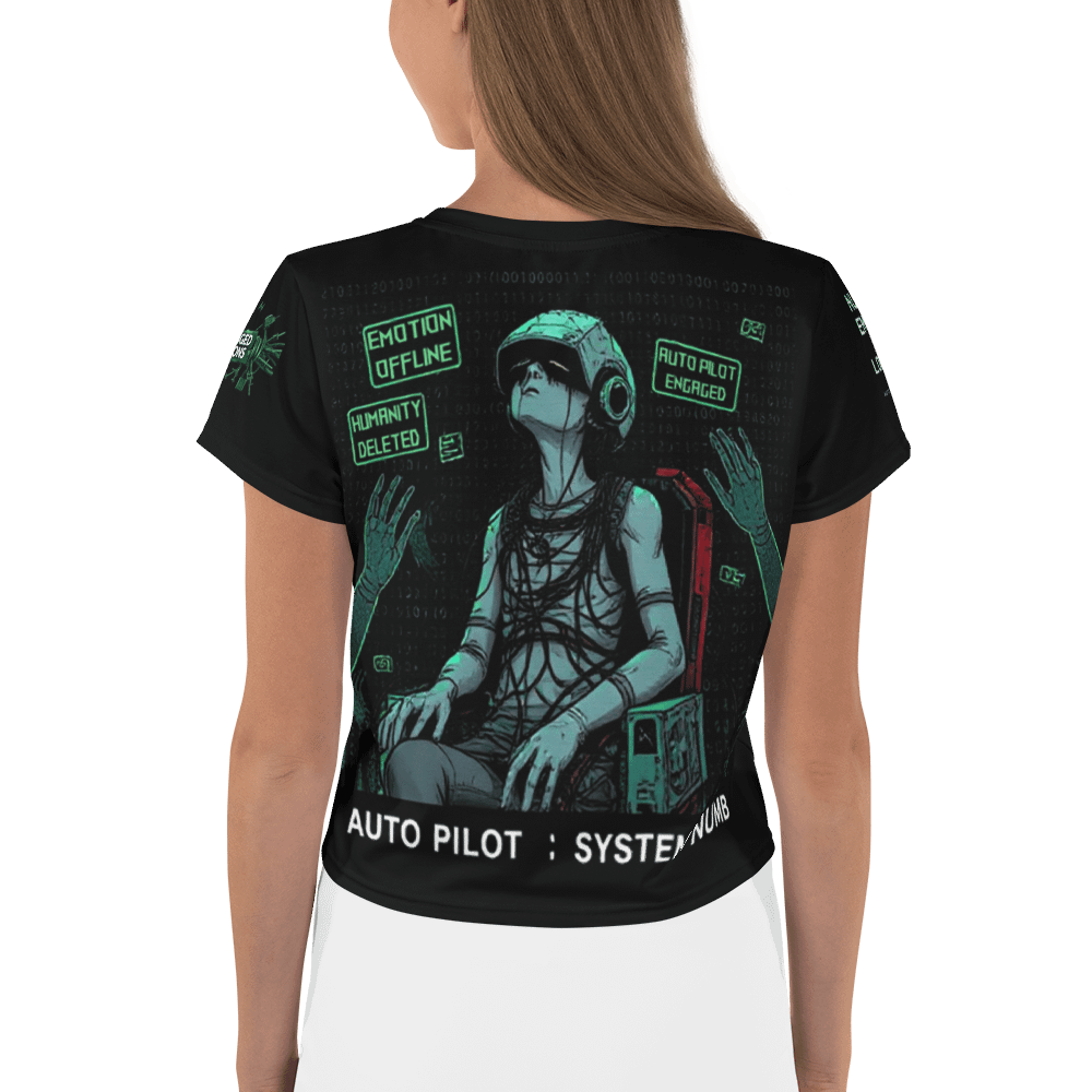 Living in Auto Pilot Crop Graphic Tee 2 product image (2)