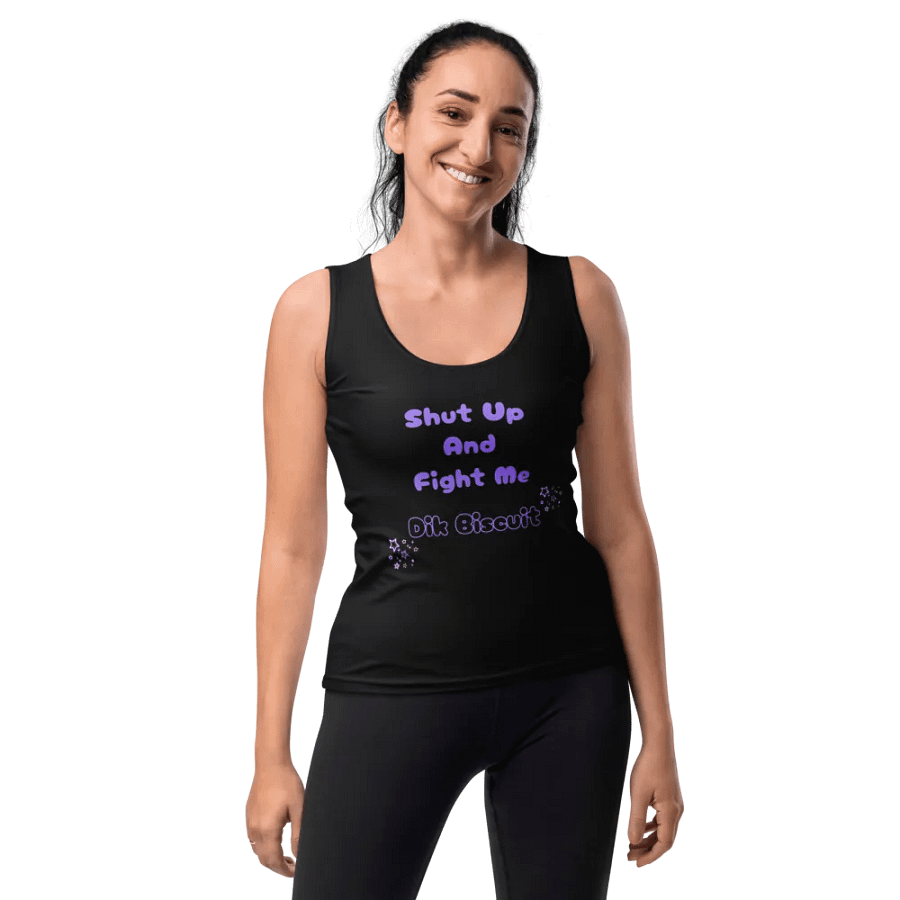 Fight Me Dik Biscuit Tank - Purple product image (10)