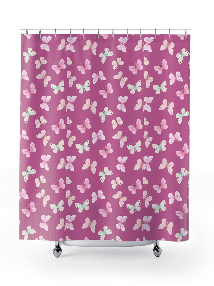 Spring Butterfly Shower Curtain product image (7)