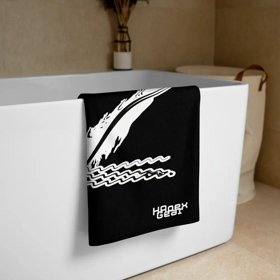 HApex Gear Black Logo - Black Sublimated Towel product image (3)