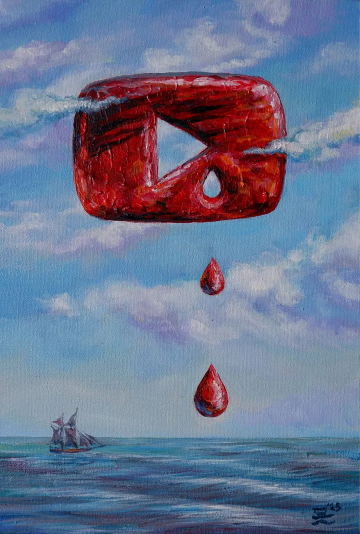 "Dripping" Painting by Deni Je product image (1)