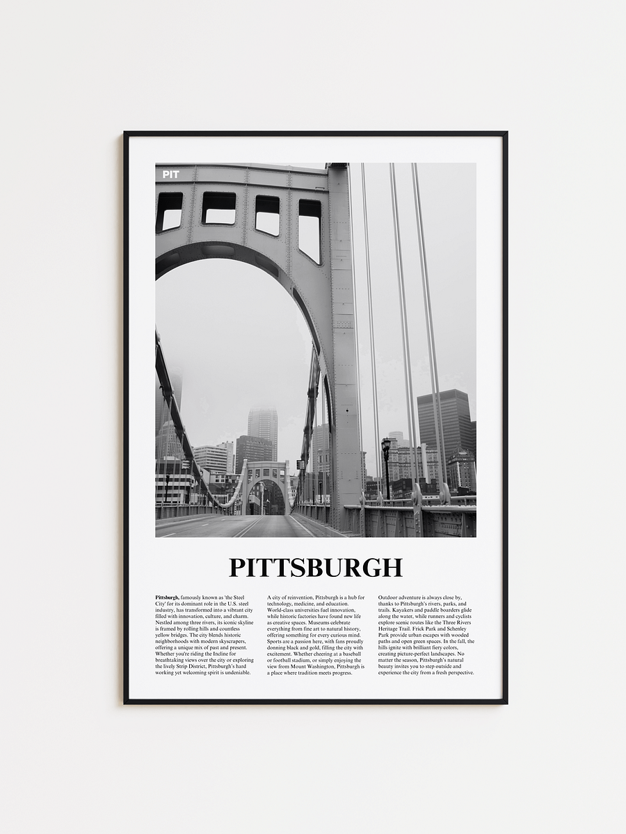 Pittsburgh 01 Newspaper Poster product image (1)