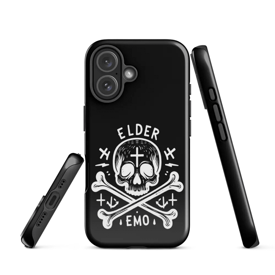 White Skull Elder Emo Tough iPhone® Case product image (2)