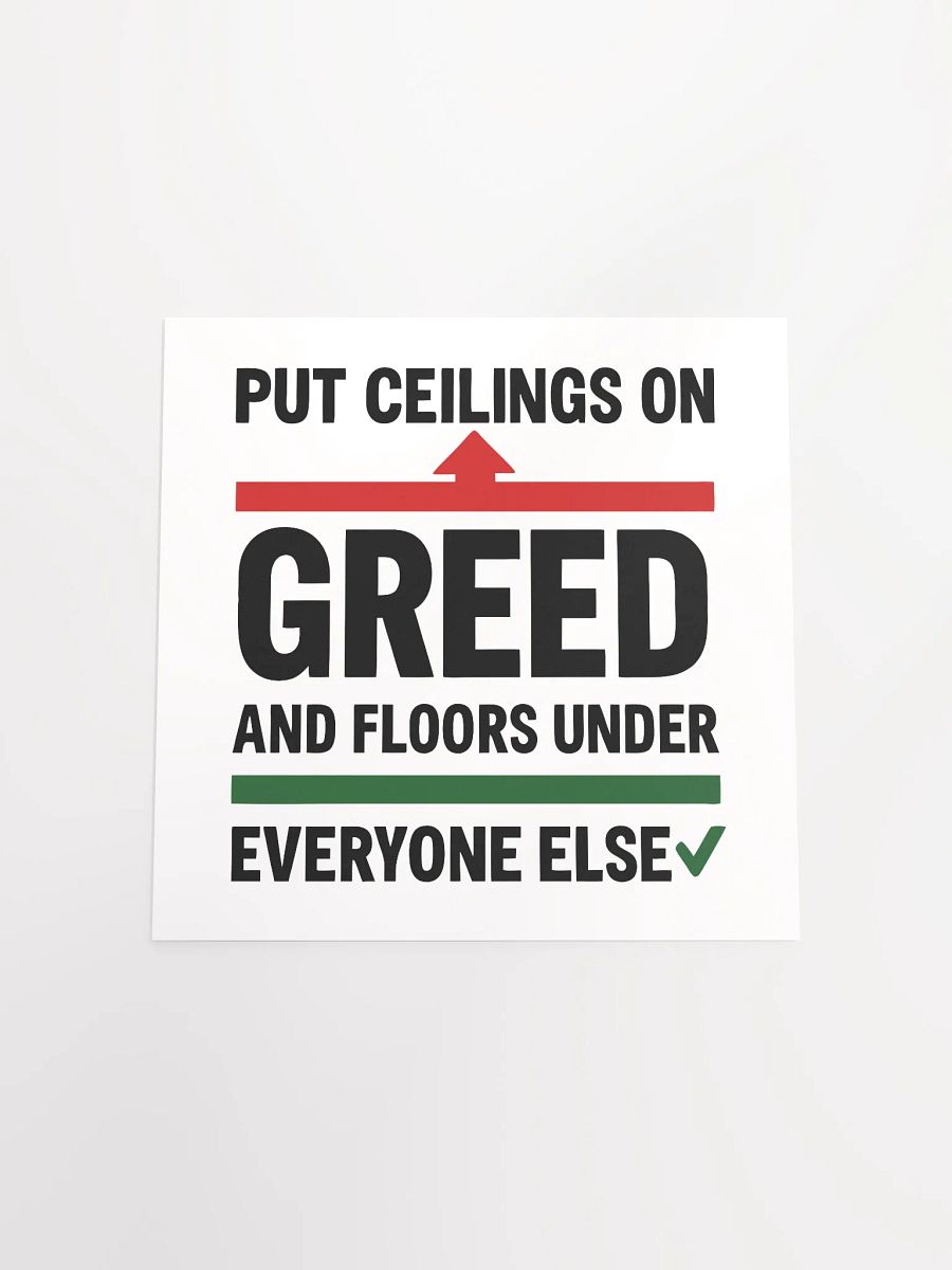 Greed Limits Poster product image (18)