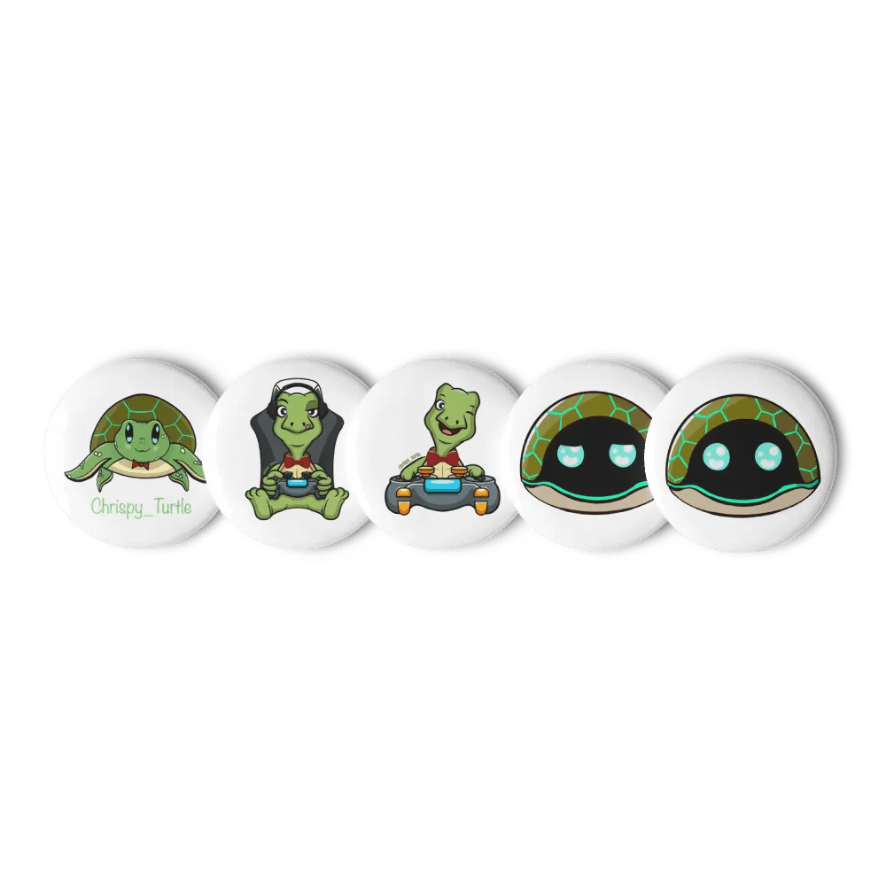 Chrispy Turtle pins set of 5 product image (1)